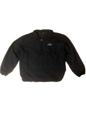 Vintage Lands End Black Oetiker windbreaker jacket, Size XL